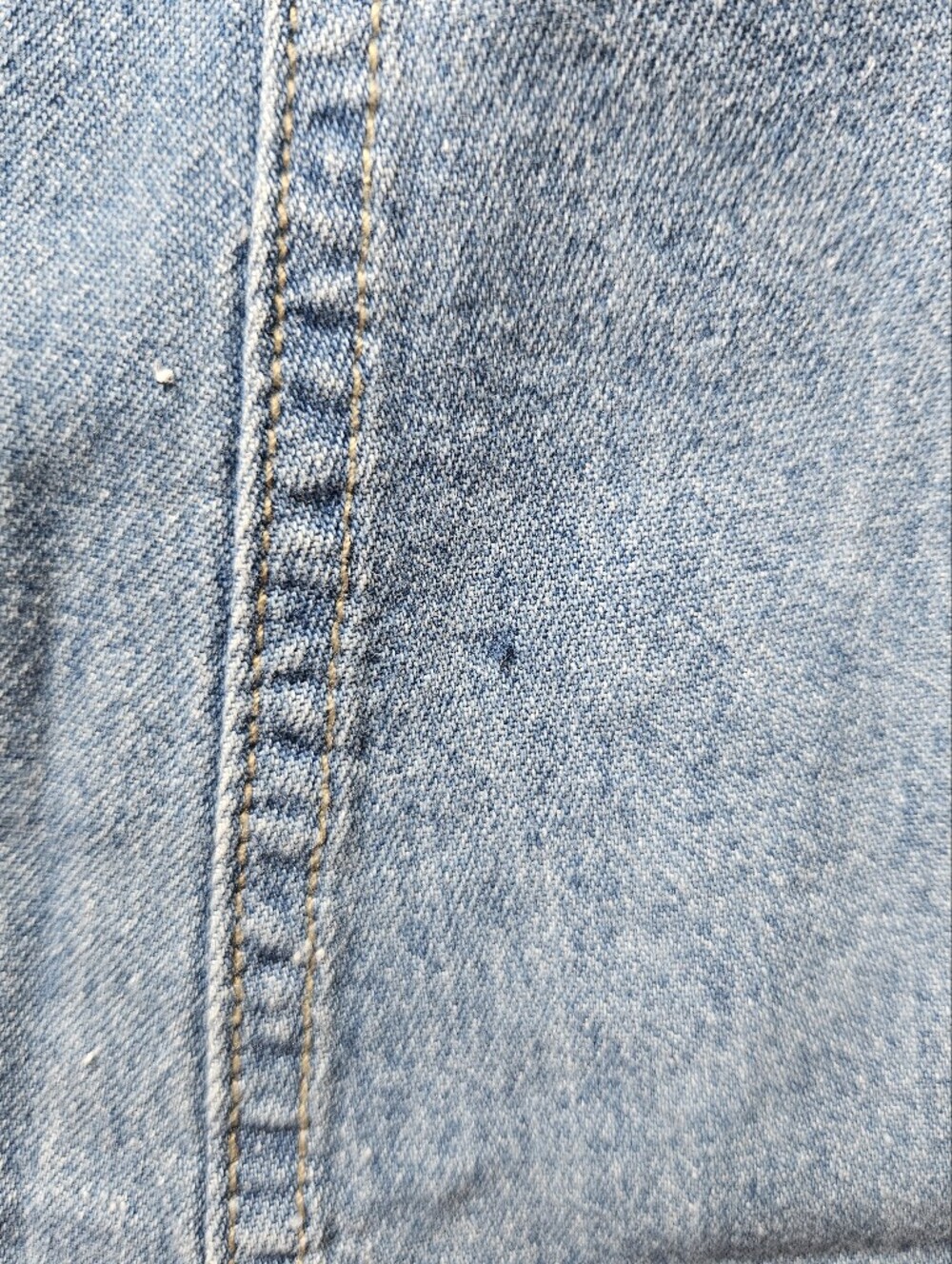 Vintage Nevada Denim Maxi Dress Button Front Prairie 90s Cottagecore - Picture 10 of 10